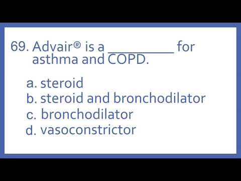 Top 200 Drugs Practice Test Question - Advair is a _ for asthma and COPD (PTCB PTCE NAPLEX NCLEX)