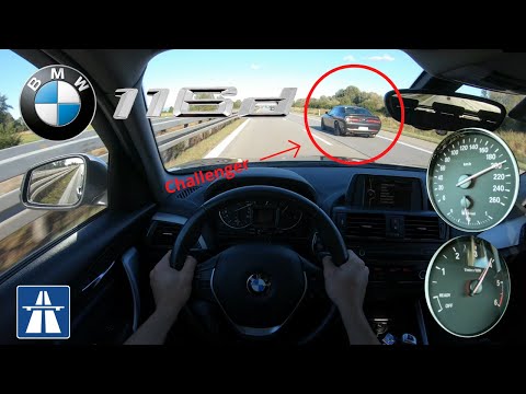 BMW 116d F20 TOP SPEED POV DRIVE ON GERMAN AUTOBAHN