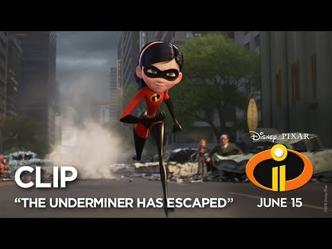 Incredibles 2 (Clip 'The Underminer Has Escaped')