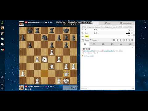 Blitz on Chess.com FM Bryakin Mikhail - GM Tabatabaei M.amin