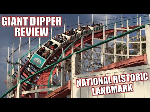 Video review of Giant Dipper by Canobie Coaster