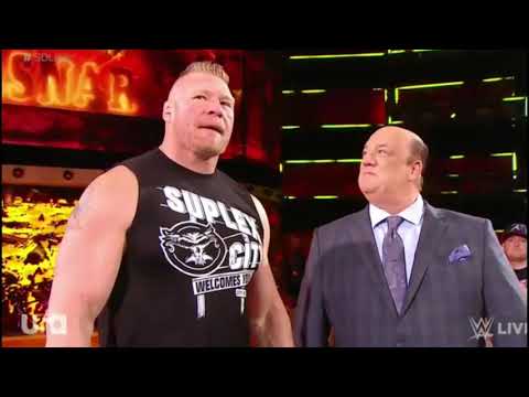 Brock Lesnar returns to smackdown and F5 Kofi Kingston