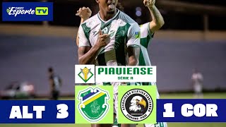 Altos  x Corisabbá.  Campeonato piauiense 2026, 6° rodada.  Gols e melhores momentos do jogo.