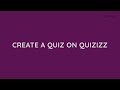 Create a Quiz using Quizizz - Quizizz Demo