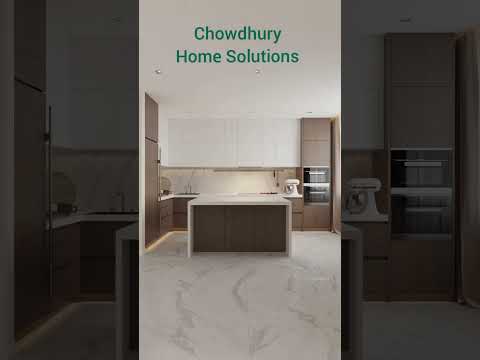 Modern aluminium glass kitchen cabinet