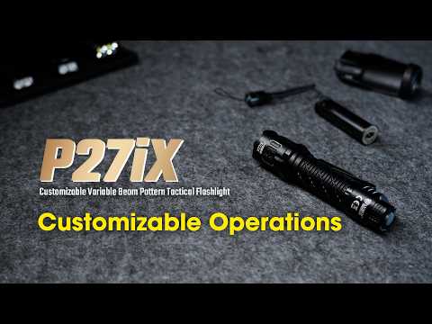Video návod Nitecore P27iX — prispôsobenie ovládania a tlačidiel