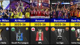 NEW HISTORY - List of ALL WINNER Domestic League Season 2025-2026