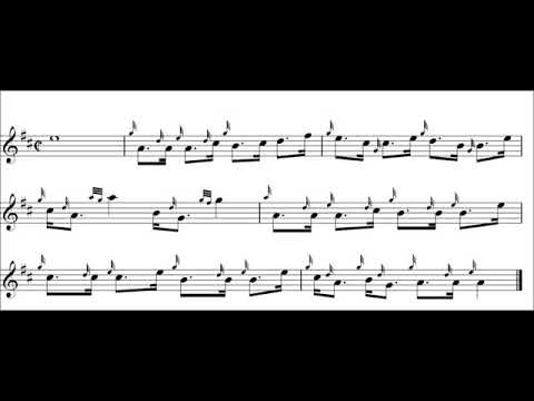 Great Highland Bagpipes Intermediate Exercise 51 – high pitch half speed