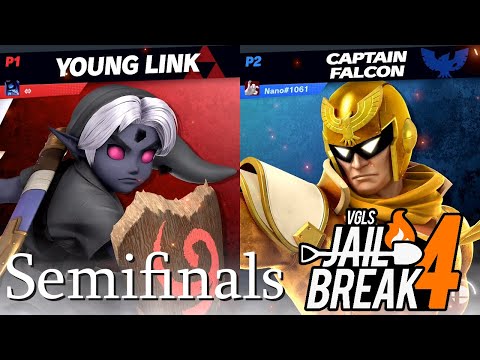 🔥VGLS Jailbreak 4 Semifinals - ERROR404 (Young Link) Vs. Nano (Captain Falcon) ~ August 2020