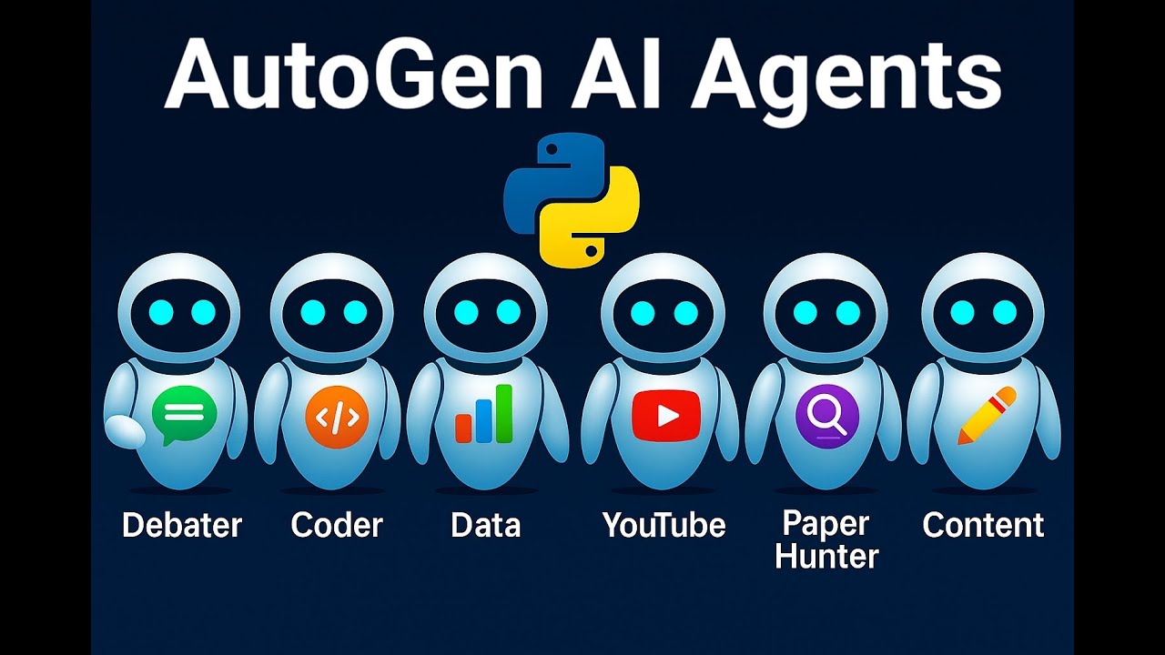 Master AI Agents & AutoGen in Python with 6 Step-by-Step Projects (2025 Beginner-Friendly)