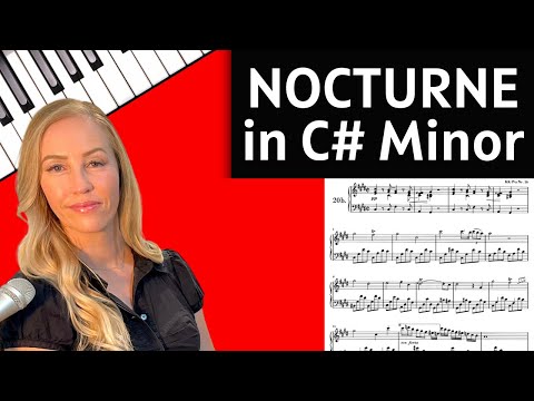 Full Piano Tutorial! CHOPIN Nocturne in C Sharp Minor