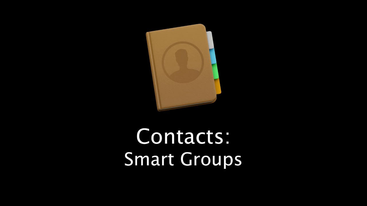 How to use Smart Groups in the Contacts App for Mac!