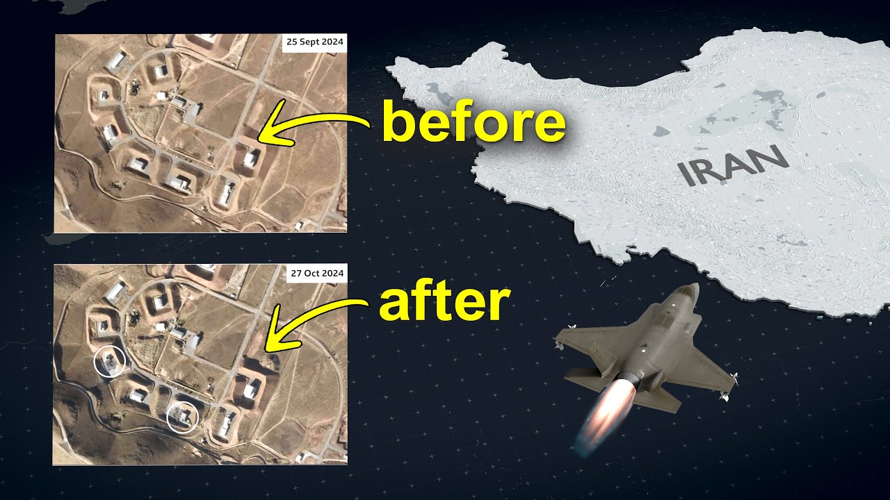 How Israel Strikes Iran Military Targets Before & After Google Maps #israel #iran