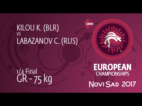 1/4 GR - 75 kg: C. LABAZANOV (RUS) df. K. KILOU (BLR), 2-1