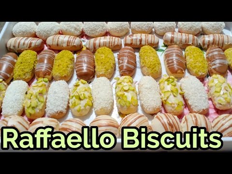 !Eid Special Baked Raffaello Biscuits | Crispy & Sweet Treat