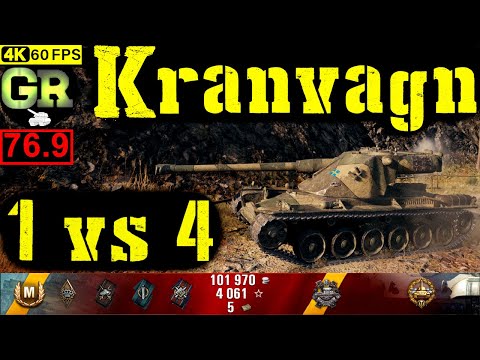 77_World of Tanks Kranvagn WoT Replay - 5 Kills 8.4K DMG(Patch 1.4.0)