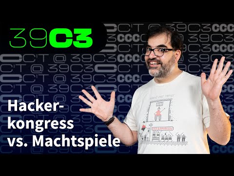 Video Thumbnail: 39C3: CCC-Sprecher erdgeist über autoritäre Trends in der Tech-Branche