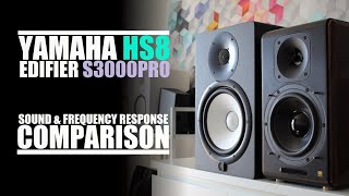 Edifier S3000Pro vs Yamaha HS8 || Sound & Frequency Response Comparison