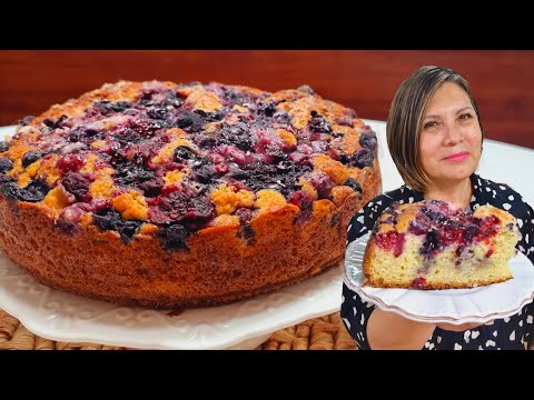 Quick and Smooth Red Berry Kuchen - Silvana Cocina