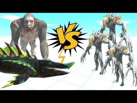 MOSASAURUS + GORO ATTACK 3X INFERNALS  -  ANIMAL REVOLT BATTLE SIMULATOR