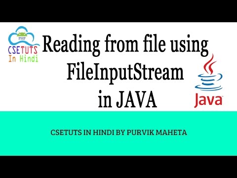 Hindi Reading from file using FileInputStream in JAVA in Hindi
