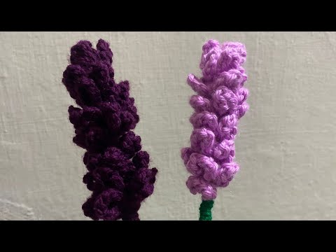 Easy CROCHET Flower Tutorial for Beginners to Make a Lavender Flower!