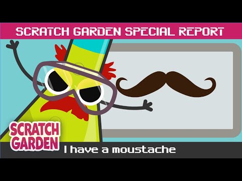 I Have a Moustache! | SPECIAL REPORT | Scratch Garden