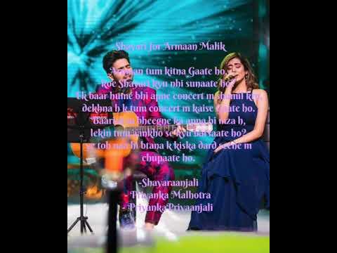 Priyanka Malhotra Purani Shayari #8 for Armaan Malik by Me