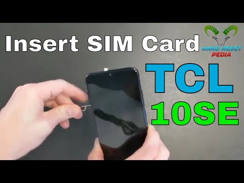 TCL 10 SE Insert The SIM Card