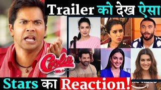 Coolie No. 1 Trailer Celebrity Reaction || Bollywood Stars React || Varun Dhawan || Sara Ali Khan