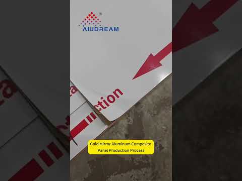 Gold Mirror Aluminum Composite Panel Production Process