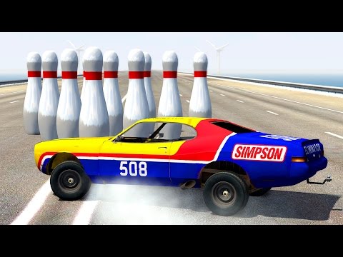 Car Bowling Madness #1 – BeamNG Drive Crashes