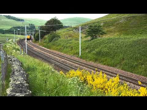 37610 & 37608, 6M22 Hunterston - Sellafield, Abington, 25/06/2013