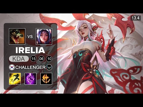 Irelking Irelia vs Renekton Mid - KR Challenger - Patch 13.4 Season 13