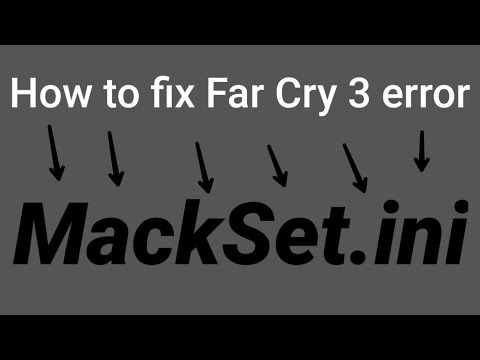 How to fix Far Cry 3 Unable to write C/Program File x86/Bin/MackSet.ini
