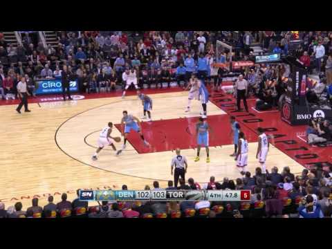 Kyle Lowry's Clutch 3 Pointer   Nuggets vs Raptors   October 31, 2016   2016 17 NBA Season