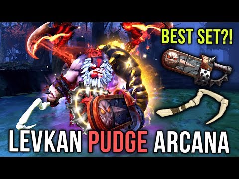 Levkan BEST PUDGE Player?! with ARCANA and BEST SET - Dota 2