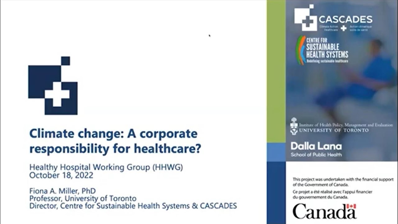 Climate Change: A corporate responsibility for healthcare?