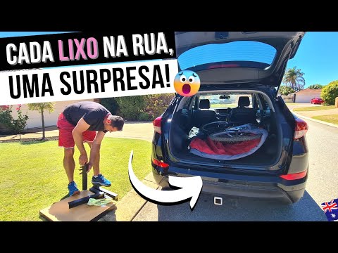 LIXO NA AUSTRÁLIA - CALÇADA LOTADA DE COISAS BOAS QUE VÃO PARA O LIXO! EP 34