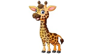 Die Giraffe - Tierlied zum Mitsingen für Kinder (mit Song Text)