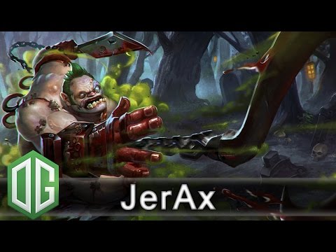 OG.JerAx Pudge Gameplay - Ranked Match - OG Dota 2