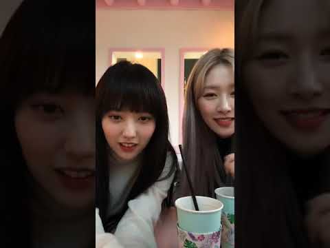 [181015]Ex-UNI.T Yoonjo's ig live (ft. Euijin) (part 2)