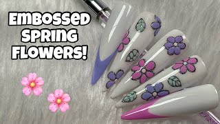Embossed Cartoon Flowers | Spring Nail Art | Nailchemy