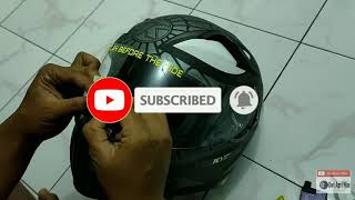 Download lagu Tambah mantap...!!! Unboxing dan Pemasangan sticker visor helm di kyt k2 rider mp3
