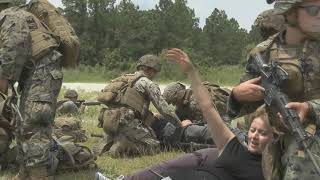 U.S. Marines conduct Evacuation Training with Casualties (MCCRE)