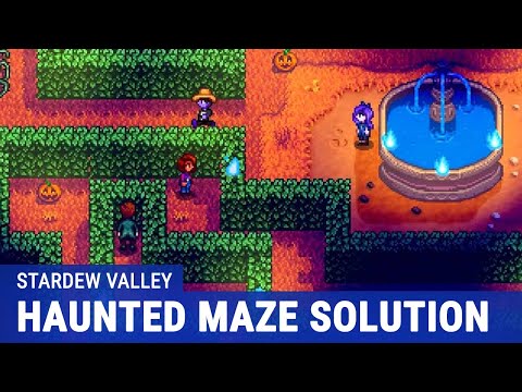 Stardew Valley Haunted Maze Solution Gameplay