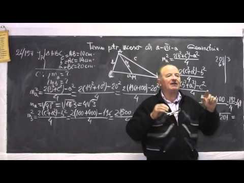 Lectia 890 - Teorema Medianei Inaltimii Catetei Pitagora Aria unui triunghi - Tema Geometrie Clasa 7