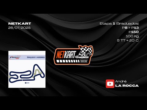 26/07/2025 - RBC - Netkart 24 - Etapa 1 (Graduados) - Traçado 5 - P8 a P13