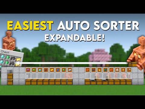 Minecraft EASIEST Automatic Sorting System 1.21 Tutorial - Auto Sorter