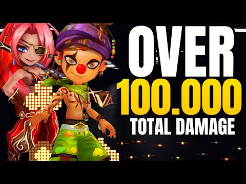 100,000 TOTAL DMG LUSHEN! ( ft. Branding & Miriam) - Summoners War